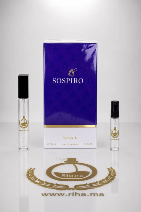 decantage sospiro perfumes vibrato — Flacon de décantage Sospiro Perfumes Vibrato sur fond clair