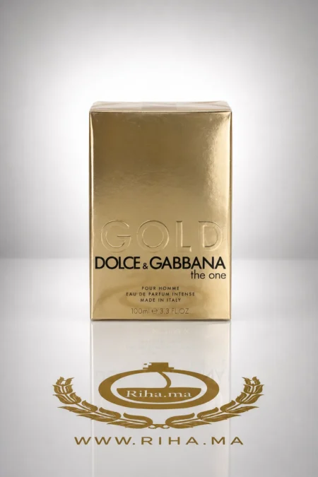 Flacon de Dolce Gabanna The One Gold avec boîte dorée