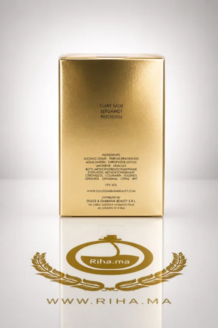 Flacon de Dolce Gabanna The One Gold avec boîte dorée — vue 2