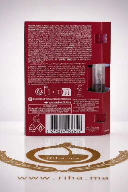 echantillon la vie est belle elixir — Flacon de parfum échantillon La Vie Est Belle Elixir avec ruban — vue 2