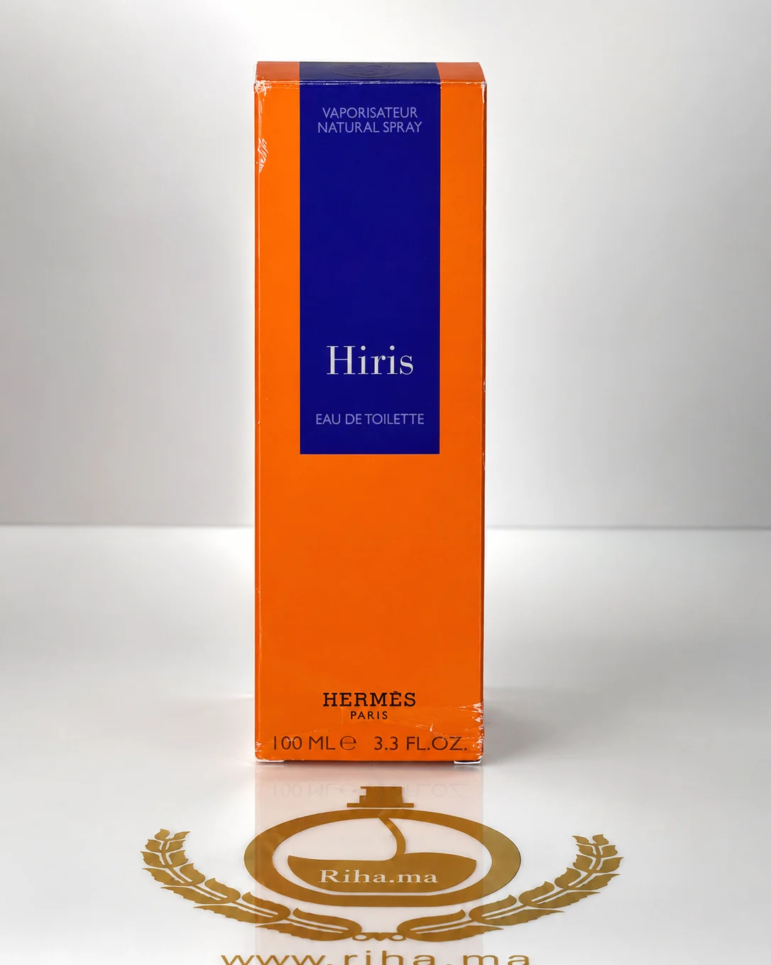 Hiris Hermès 100ml Eau de Parfum Flacon de parfum hiris hermes avec élégant bouchon doré