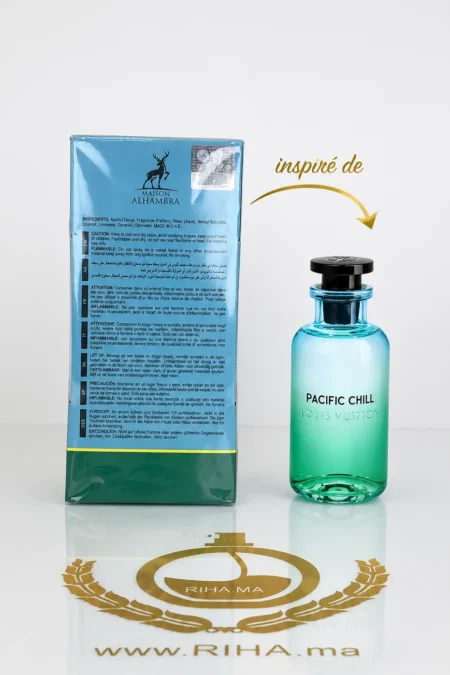 Riha.ma | Vente de Parfum Original Au Maroc Pour Homme Et Femme 24 Flacon de parfum Jean Lowe Vibe Maison Alhambra sur fond clair — vue 2