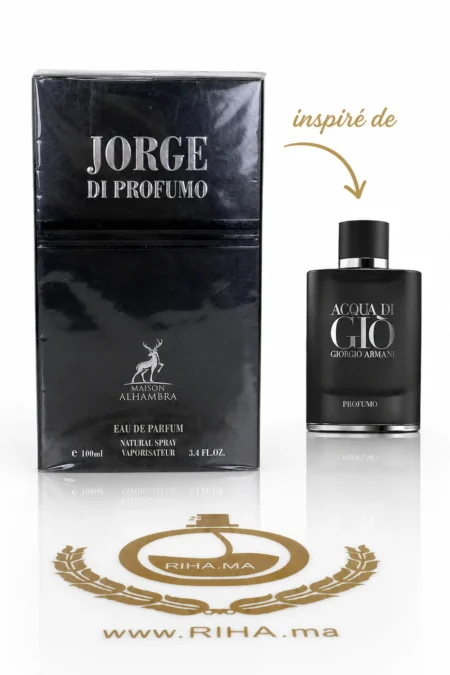 Flacon de Jorge di Profumo Maison Alhambra pour homme