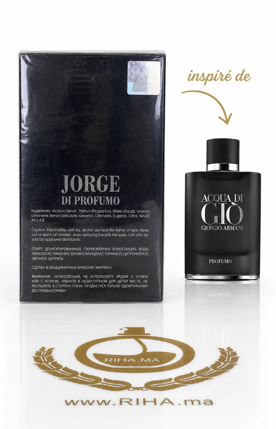 Jorge di Profumo Maison Alhambra pour homme — photo 2 Flacon de Jorge di Profumo Maison Alhambra pour homme — vue 2
