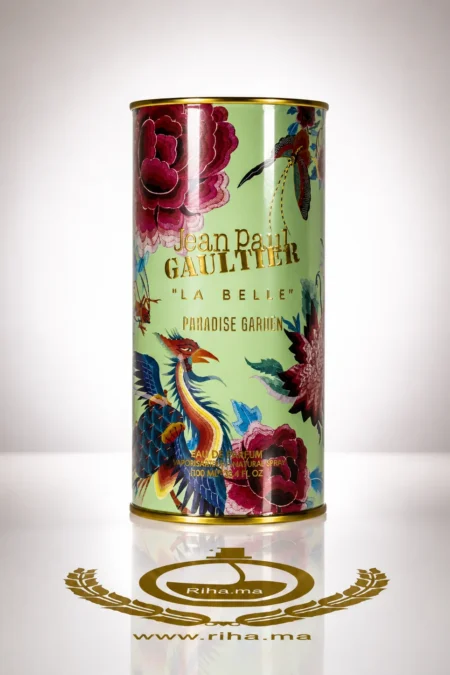 Flacon de parfum La Belle Paradise Garden avec cœur doré