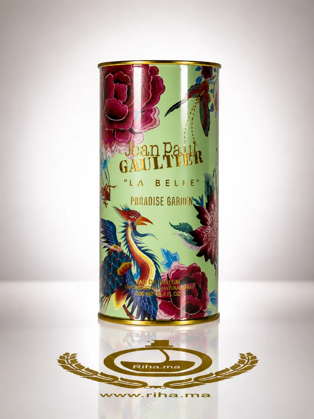 La belle Paradise Garden Jean Paul Gaultier eau de parfum 100ml Flacon de parfum La Belle Paradise Garden avec cœur doré