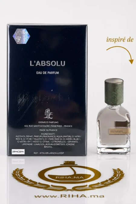 Flacon de labsolu atelier des reves geparlys, parfum oriental homme — vue 2