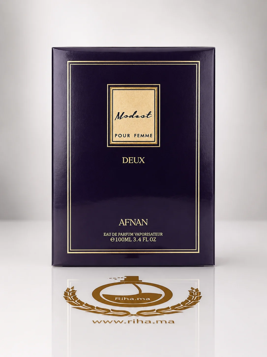 Modest Deux Afnan Eau De Parfum pour femme 100ml Flacon de parfum modest deux afnan avec notes gourmandes