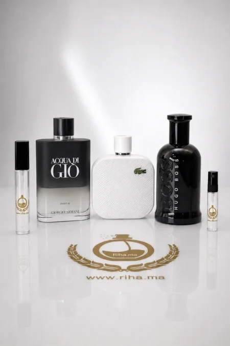 Pack decantage acqua avec trois flacons de parfum homme