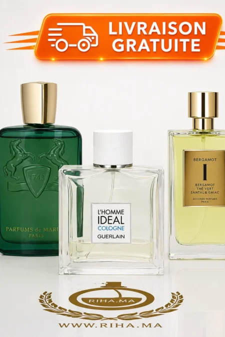 Pack décantage homme avec trois flacons de parfum originaux