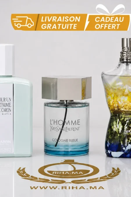 Pack decantage homme avec trois flacons de parfum en format voyage