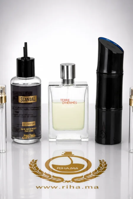Pack decantage promo avec trois flacons de parfum