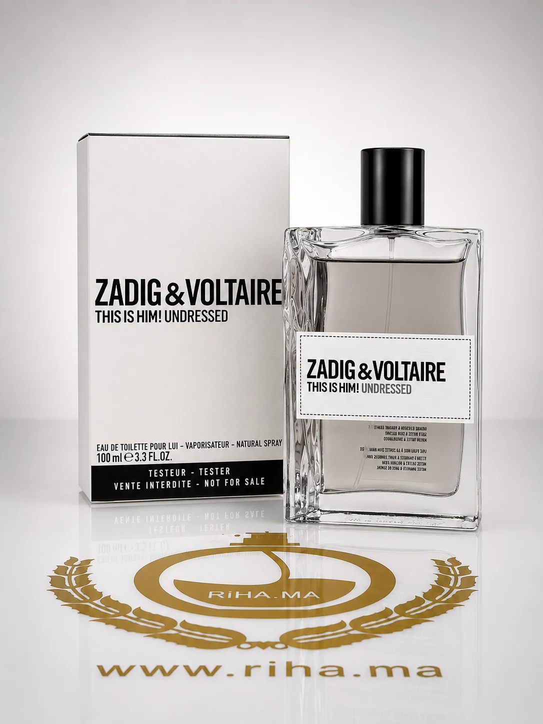 Tester Zadig&Voltaire This Is Him Undressed 100ml Tester Zadig&Voltaire This Is Him Undressed 100ml — parfum de luxe au Maroc