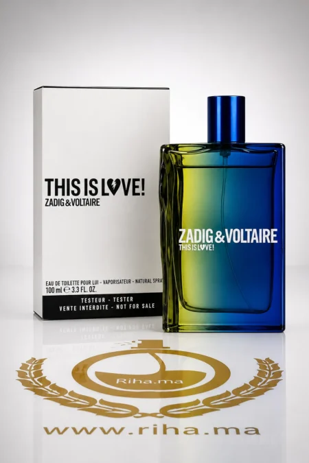 Tester Zadig&Voltaire This Is Love for Him 100ml — parfum de luxe au Maroc
