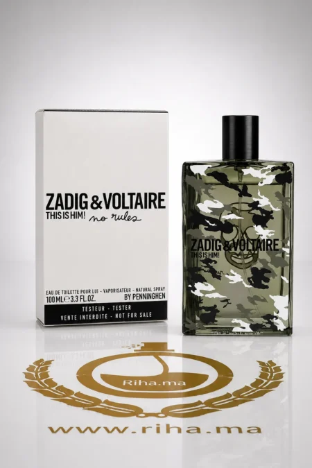 Tester Zadig&Voltaire This Is him No Rules 100ml — parfum de luxe au Maroc