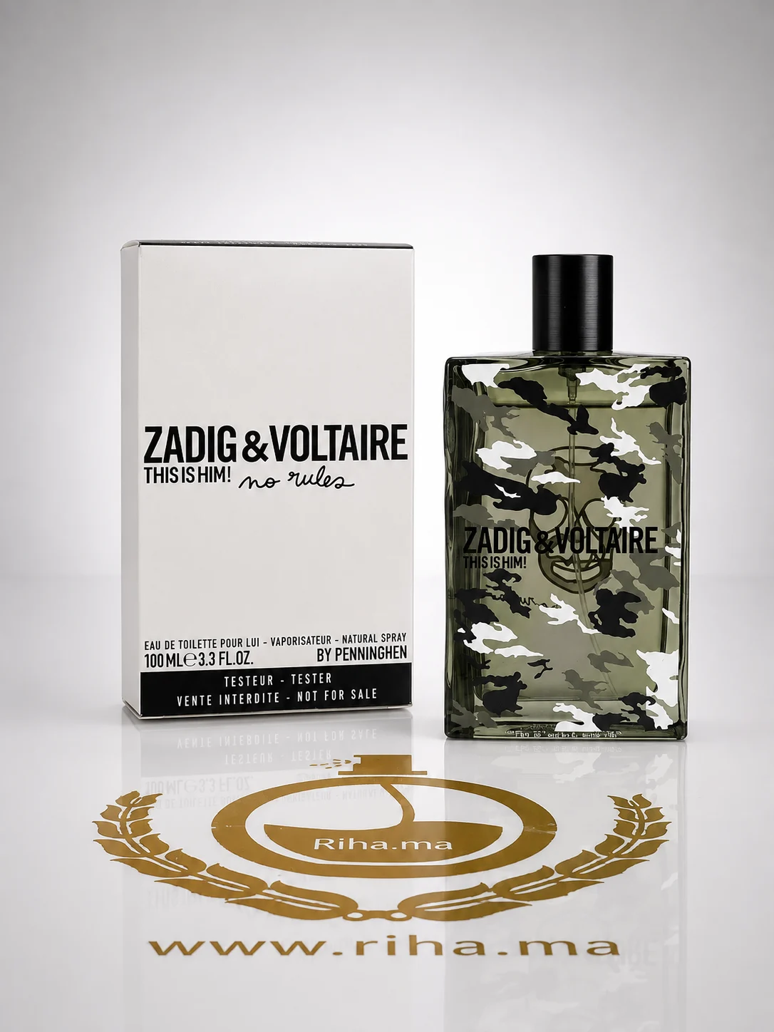 Tester Zadig&Voltaire This Is him No Rules 100ml Tester Zadig&Voltaire This Is him No Rules 100ml — parfum de luxe au Maroc