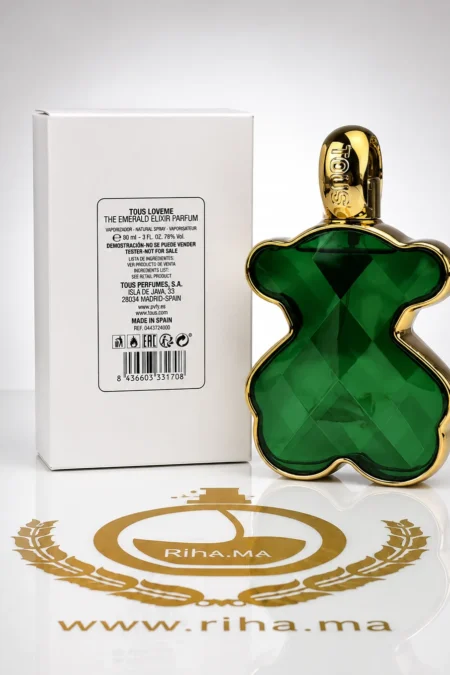 Tester Tous loveme The Emerald Elixir pour femme 90ml — parfum de luxe au Maroc