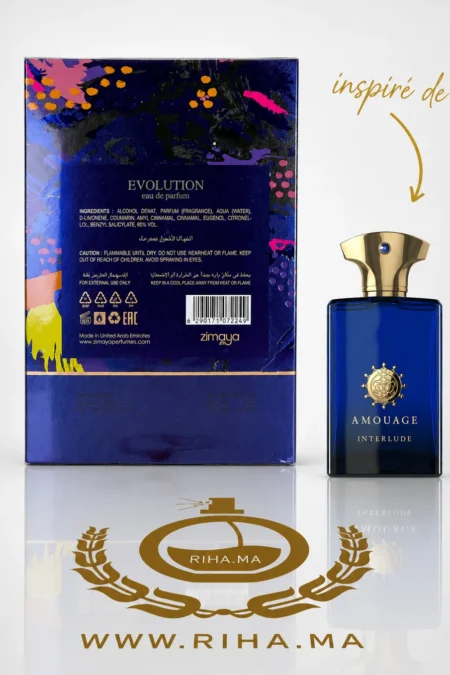Evolution Zimaya Eau de Parfum - inspiré de Amouage Interlude — parfum de luxe au Maroc — vue 2