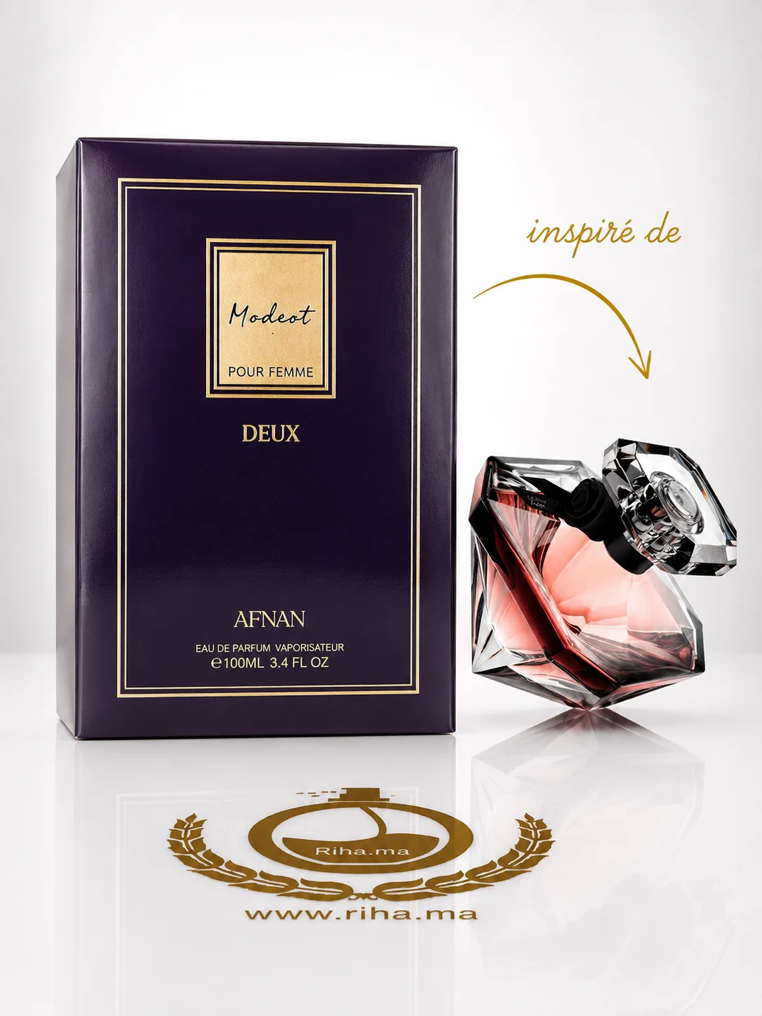 Modest Deux Afnan Eau De Parfum pour femme 100ml Modest Deux Afnan Eau De Parfum pour femme 100ml — parfum de luxe au Maroc