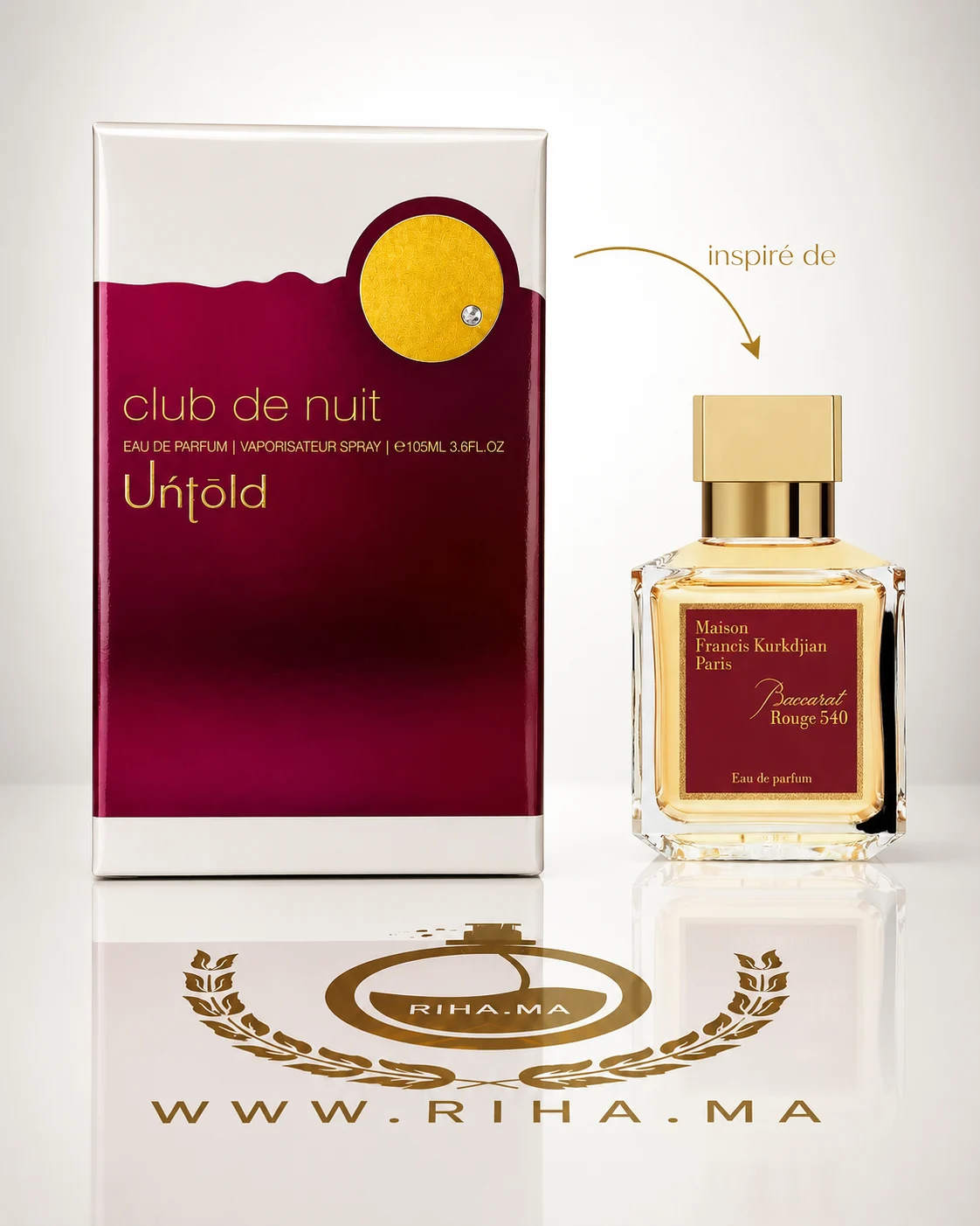 Club de Nuit Untold Armaf Eau de Parfum 105ml Club de Nuit Untold Armaf Eau de Parfum 105ml — parfum de luxe au Maroc