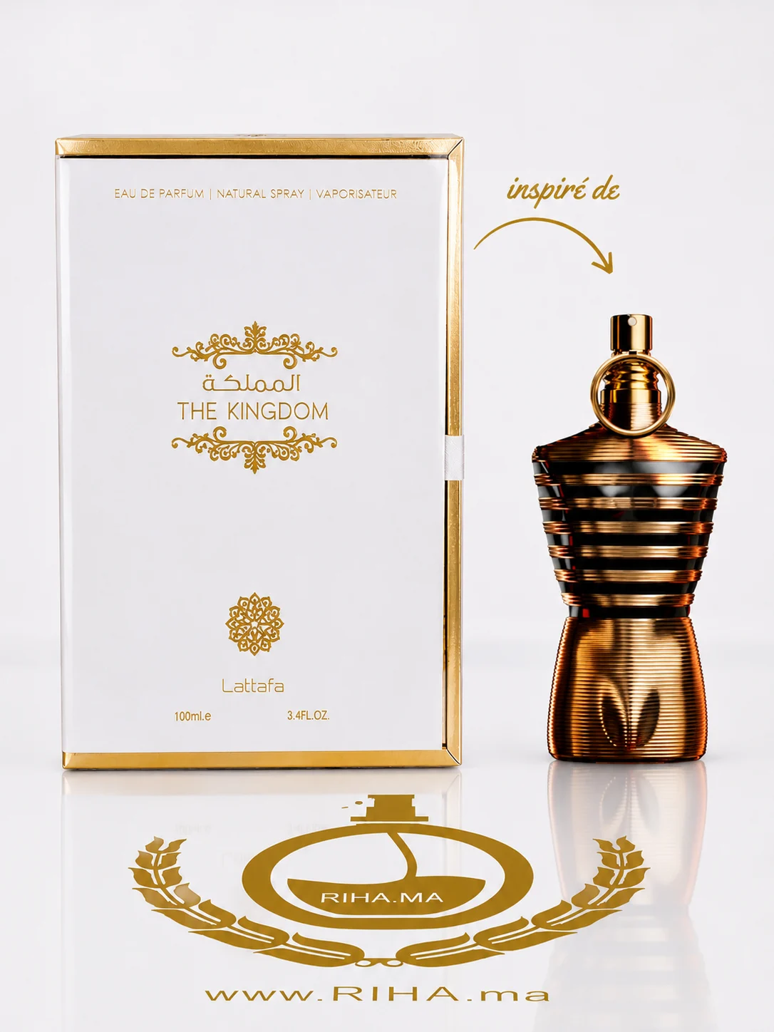 The Kingdom For Men Lattafa – Eau de Parfum 100ml The Kingdom For Men Lattafa – Eau de Parfum 100ml — parfum de luxe au Maroc