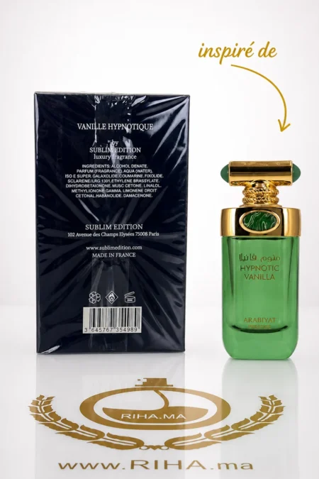 sublim edition vanille hypnotique — Flacon de parfum vanille hypnotique avec reflets dorés — vue 2