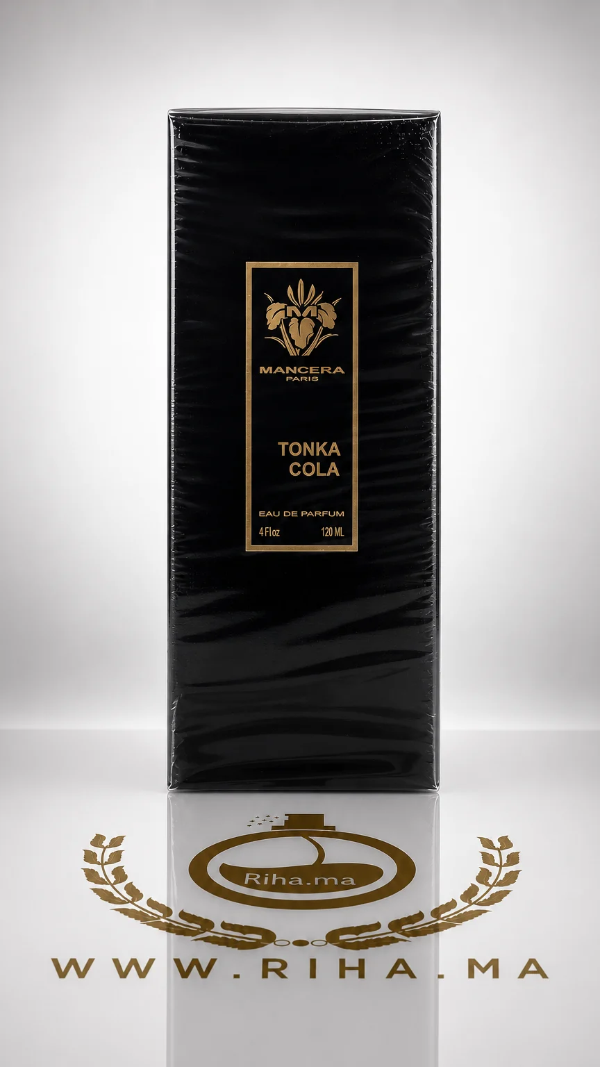 Tonka Cola Mancera eau de parfum 120ml Flacon de parfum tonka cola mancera sur fond sombre élégant
