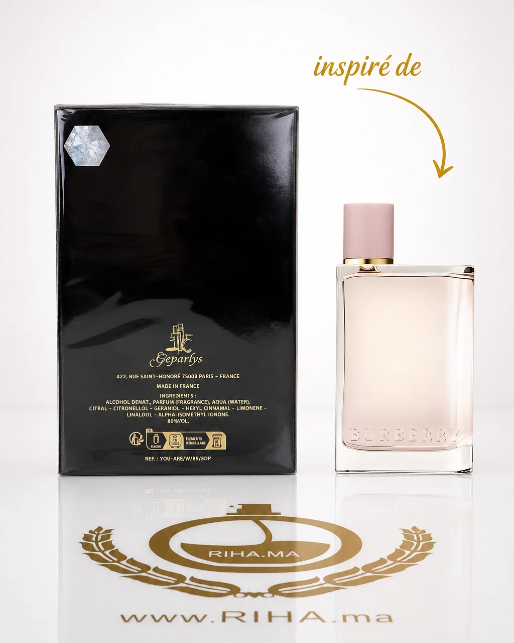 You Are Geparlys Parfums pour femme — photo 2 Flacon de You Are Geparlys Parfums pour femme sur fond pastel — vue 2