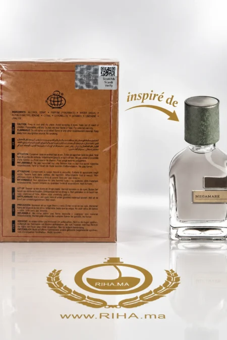 Flacon Aqua Pura eau de parfum 100 ml sur fond clair — vue 2