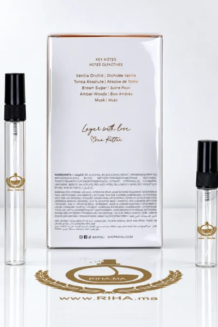 Flacon decantage vanilla 28 Kayali pour femme sur fond doré — vue 2