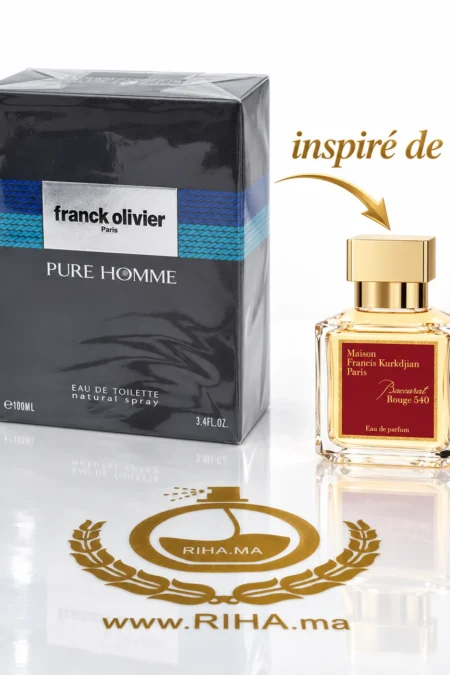 Flacon Franck Olivier Pure Homme eau de toilette 100 ml