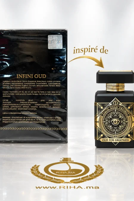Flacon Infini Oud de Maison Alhambra 100 ml sur fond doré — vue 2