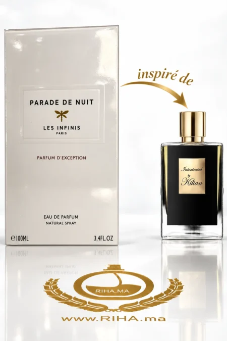 Flacon Prada de nuit Les Infinis 100 ml sur fond sombre