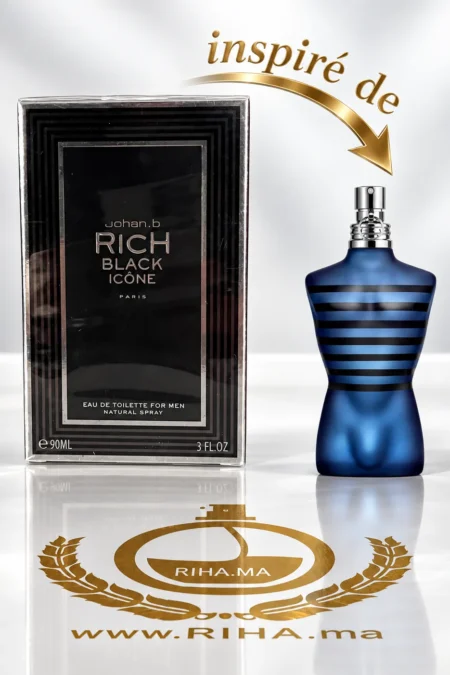 Flacon Rich Black Icone eau de toilette pour homme 90ml