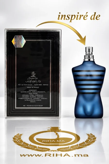 Flacon Rich Black Icone eau de toilette pour homme 90ml — vue 2
