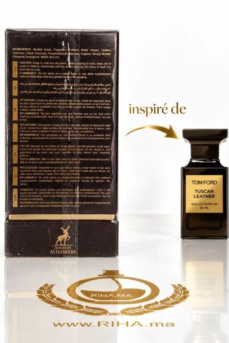 Flacon de parfum Smoky Touch 80 ml sur fond sombre — vue 2